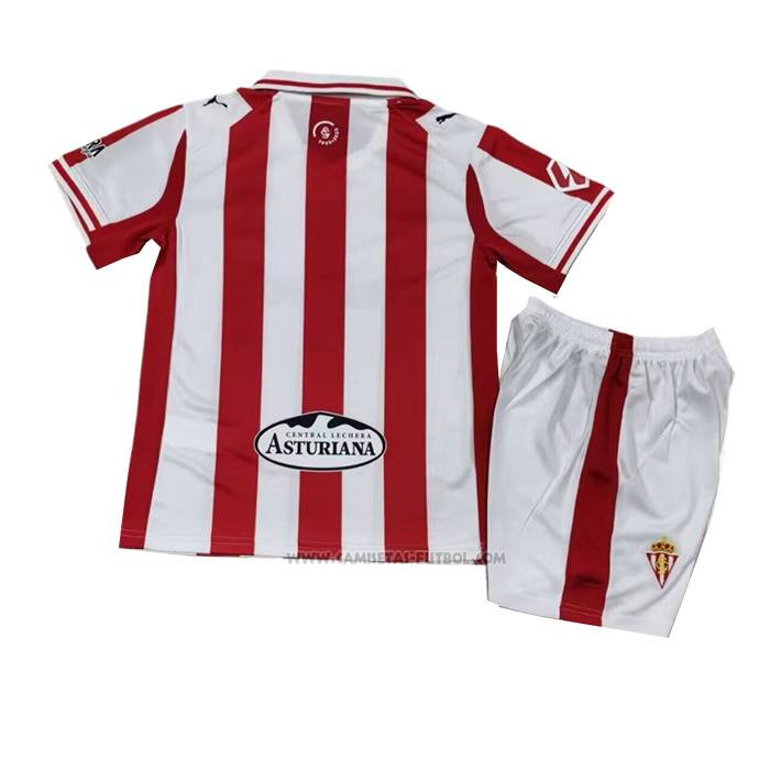 1ª Camiseta Sporting de Gijon Nino 2025-2026